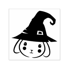 Wizard Bunny Illustration Självfärgande Stämpel