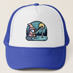 Wizard Casting Fishing Spell - Funny Pun Keps