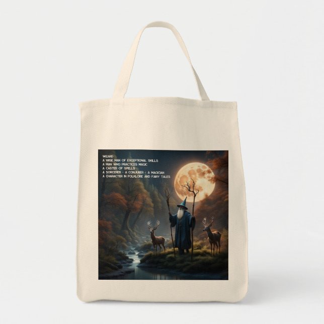 Wizard Forest Tote Tygkasse (Framsidan)