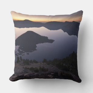 Wizard Island i gryningen, Crater Lake National Pa Kudde