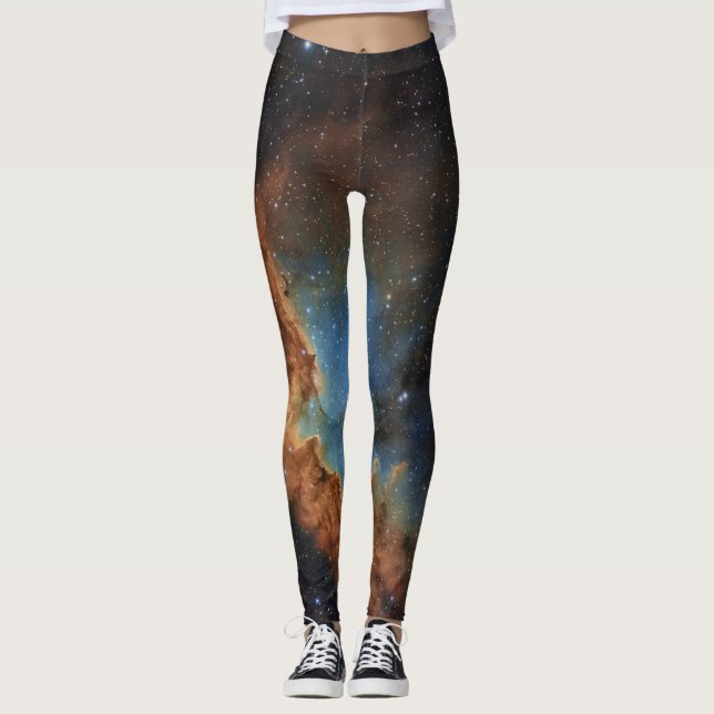 Wizard Nebula (NGC 7380) Leggings (Framsida)