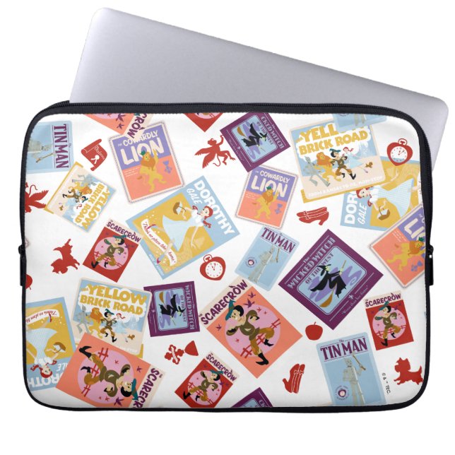 Wizard of Oz™ Character Print Toss Pattern Laptop Fodral (Framsidan)
