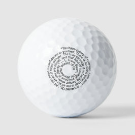 Wizard of Oz courage quote golf ball