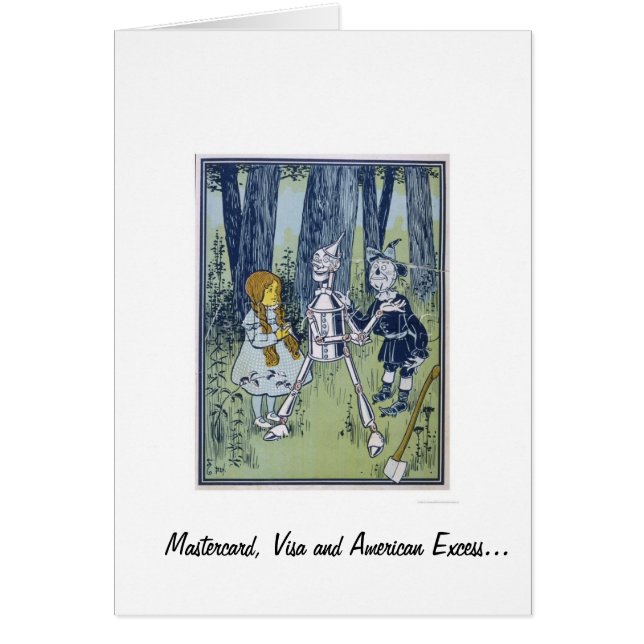 Wizard of Oz Hälsningskort (Framsidan)