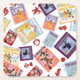 Wizard of Oz™ Karaktärstryck Kast Mönster Underlägg Papper Kvadrat