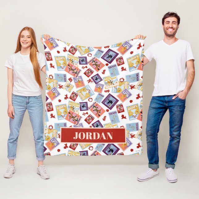 Wizard of Oz™ Karaktärstryck Kastmönster Fleecefilt (På plats)