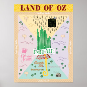 Wizard of Oz karta Poster