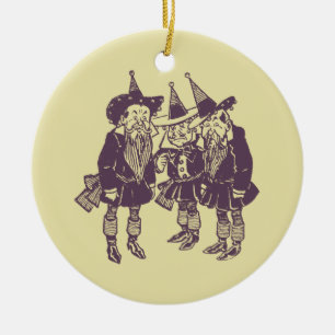 Wizard of Oz Munchkins Julgransprydnad Keramik