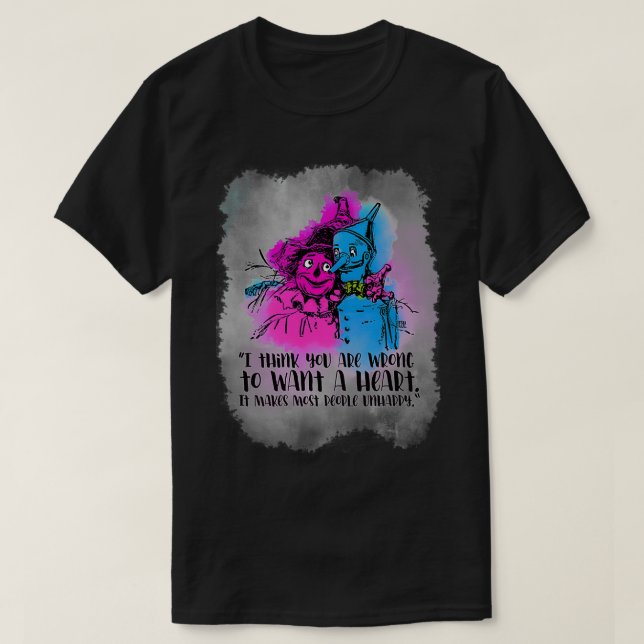 Wizard of Oz Tinman amp Scarecrow T Shirt (Design framsida)