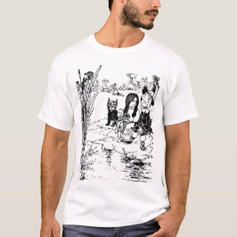 Wizard of Oz Toto, Dorothy och fågelskrämma Tee Shirt