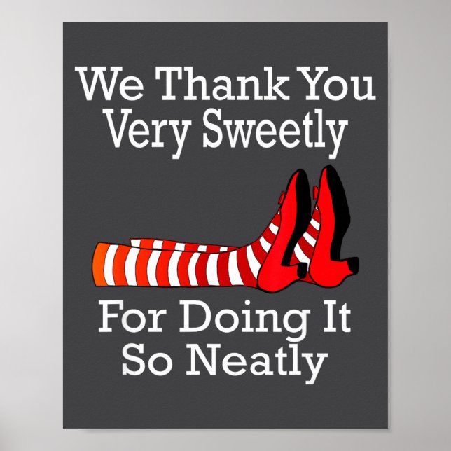 Wizard Of Oz - We Thank You Very Sweetly  Poster (Framsidan)