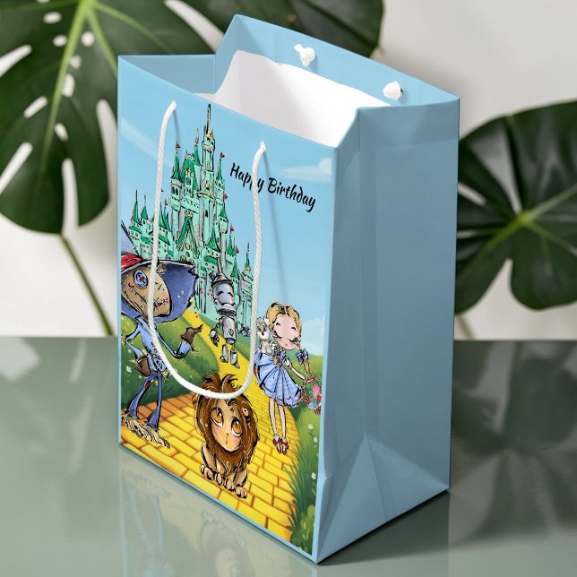 Wizard Of Oz Yellow Brick Road Birthday Gift Bag (Skapare uppladdad)