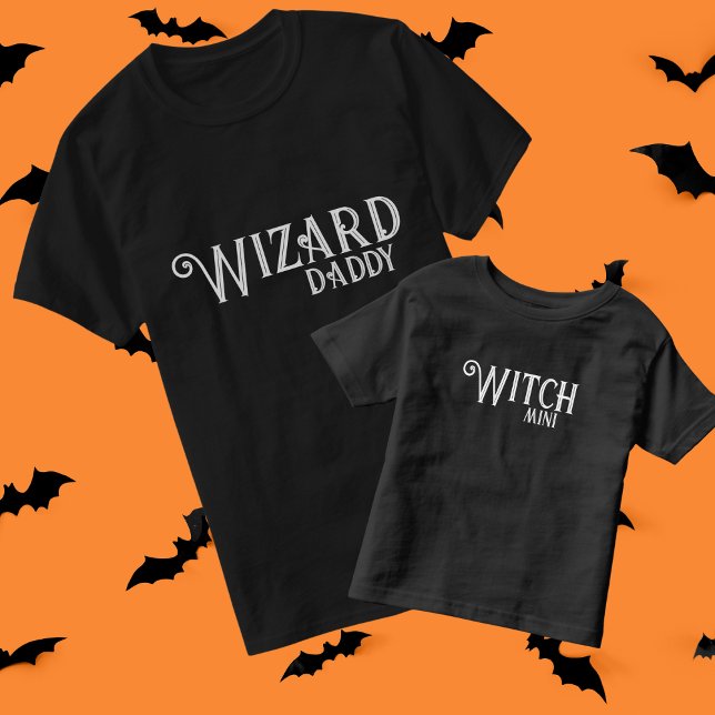 Wizard Pappa Black Halloween Family Matching T Shirt (Skapare uppladdad)