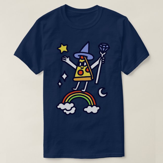 Wizard Pizza T Shirt (Design framsida)