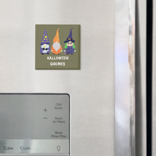 Wizard Pumpkin Witch Halloween Gnomes Magnet