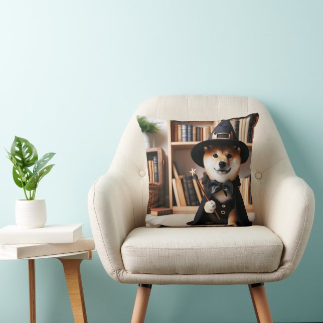 Wizard Shiba Inu Pillow Kudde (Stol)