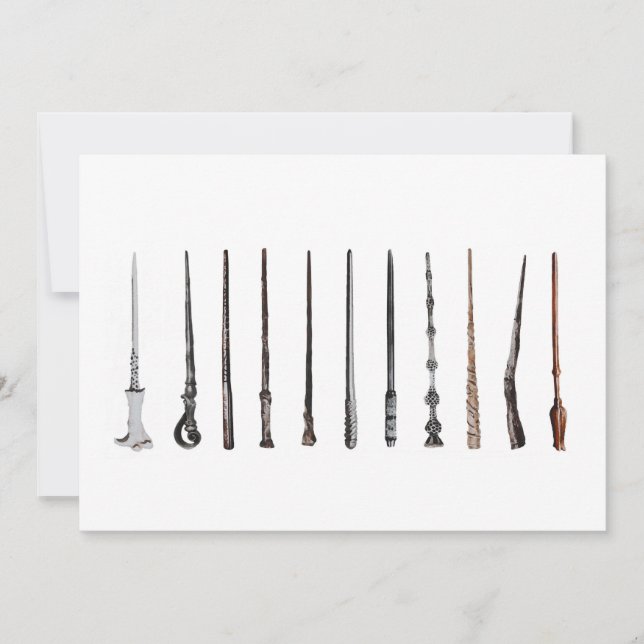Wizard Wands Inbjudningar (Framsida)