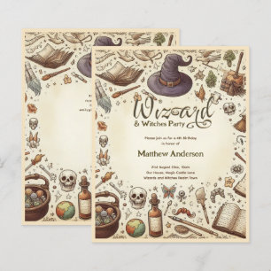 Wizard Witches Party Magic Trollspö Hats Vintage