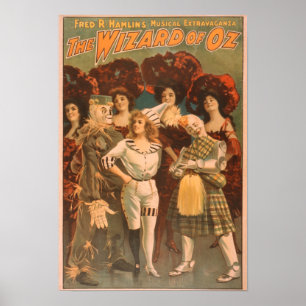 "Wizardet of Oz" musikalisk Theatreaffisch #1 Poster