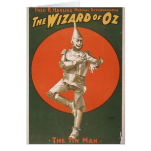 Wizardet of Oz, "Retro teater för Tinmanen" Hälsningskort