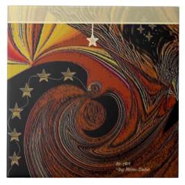 "Wizardry" Keramic Photo Tile Kakelplatta