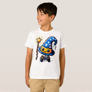 Wizardry med 8-bitars spel t shirt
