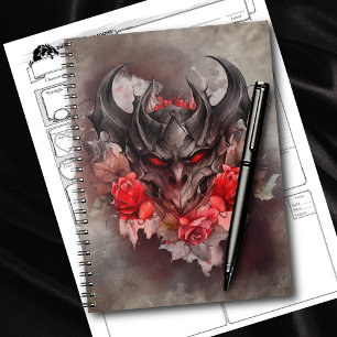 Wizardry Red Eyed Smoky Demon Beast med Ro Anteckningsbok