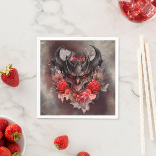 Wizardry Red Eyed Smoky Demon Beast med Ro Pappersservett