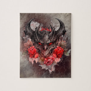 Wizardry Red Eyed Smoky Demon Beast med Ro Pussel
