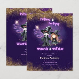 Wizards and Witches Son's Daughters Birthday Magic