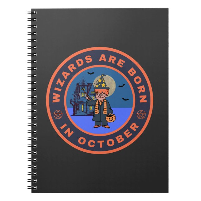 Wizards är född i oktober anteckningsbok (Framsidan)