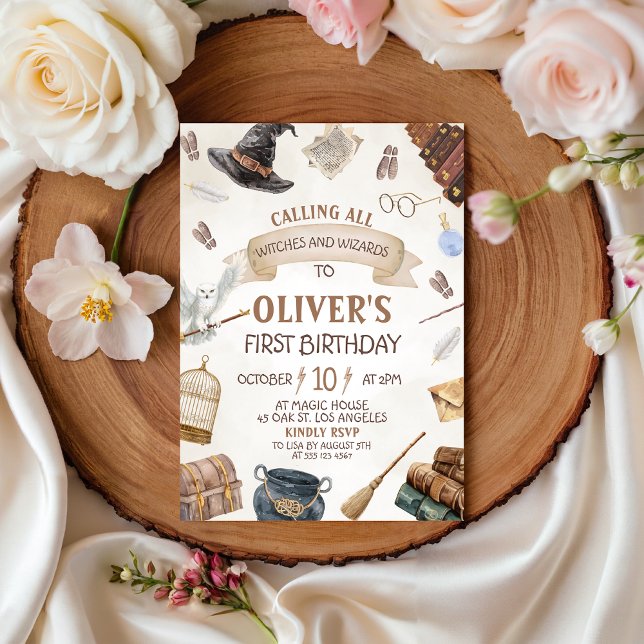 Wizards Birthday Invitation Inbjudningar (Skapare uppladdad)