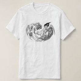 Wizards Duel Fantasy Art Gamer Graphic T-shirt
