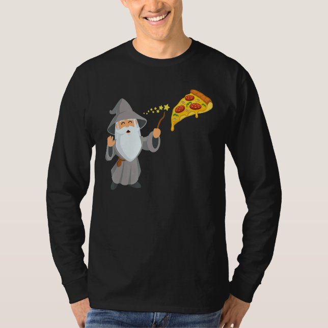 Wizards Make The Best Pizza Ever T Shirt (Framsida)