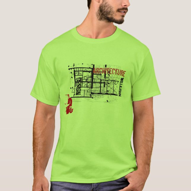 WJ-T-tröjaarkitektur T-shirt (Framsida)