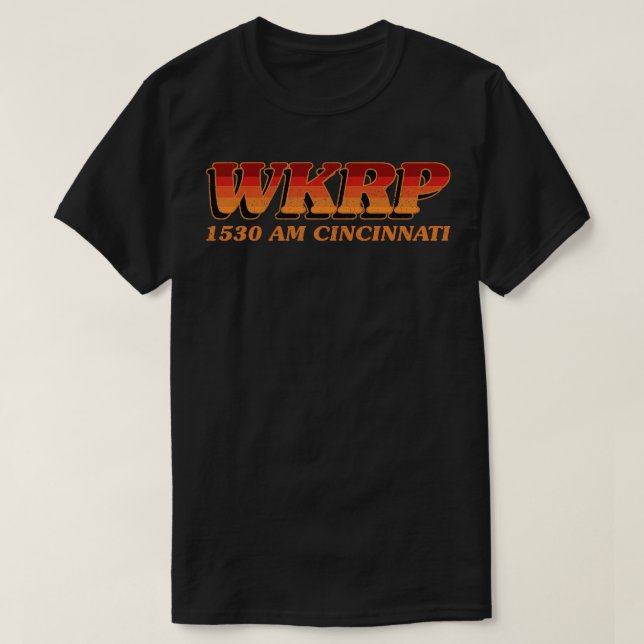 WKRP 1530 CINCINNATI T SHIRT (Design framsida)
