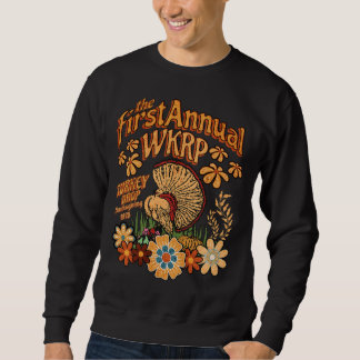 WKRP Turkiet 1978 års lustiga Thanksgiving T-Shirt Lång Ärmad Tröja