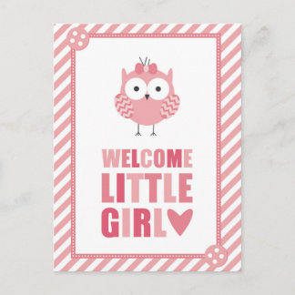 WLCOME LITTLE GIRL VYKORT