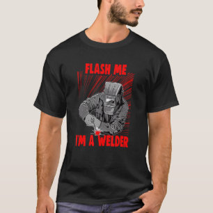 Wleder och metall hantverkare Meme Flash mig jag ä T Shirt