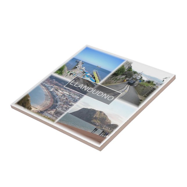 WLS006 LLANDUDNO, Wales, Kakelplatta (Sidan)