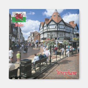 WLS009 WREXHAM, Wales, Europa Magnet