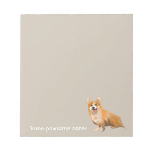 wlsh corgi pawsome notes anteckningsblock