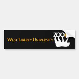 WLU Zoo Sci Bumper Sticker Bildekal