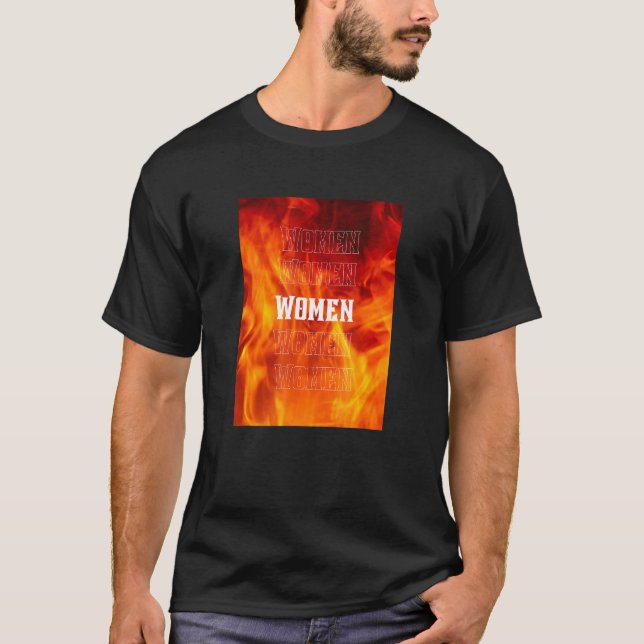 WLW Lesbisk Kvinnor med brand T Shirt (Framsida)