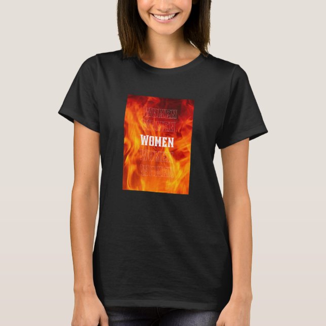 WLW Lesbisk Kvinnor med brand T Shirt (Framsida)