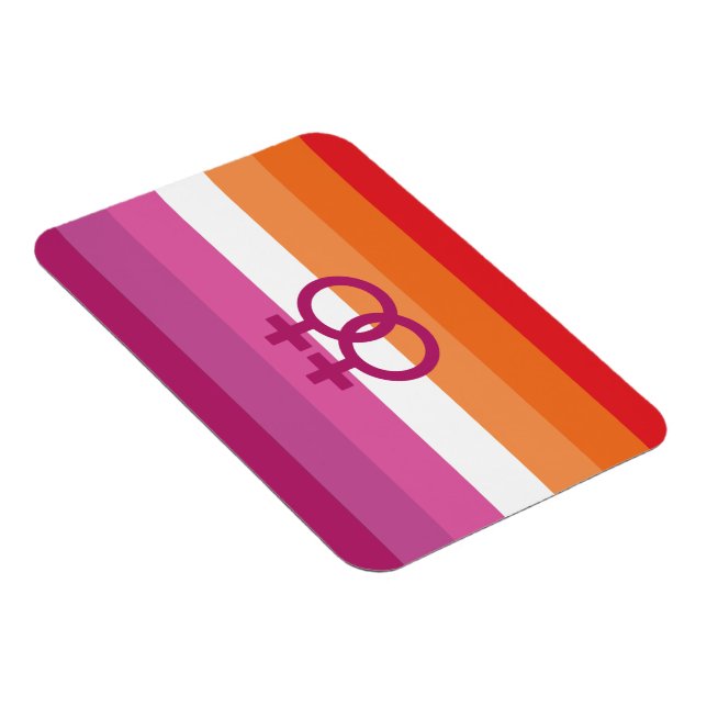WLW Lesbisk Prideflagga Magnet (Högersidan)
