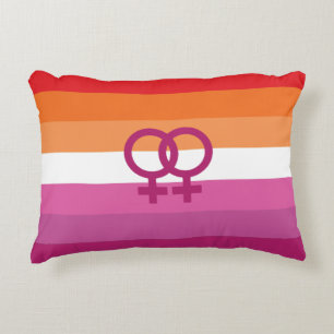 WLW Lesbisk Prideflagga Prydnadskudde