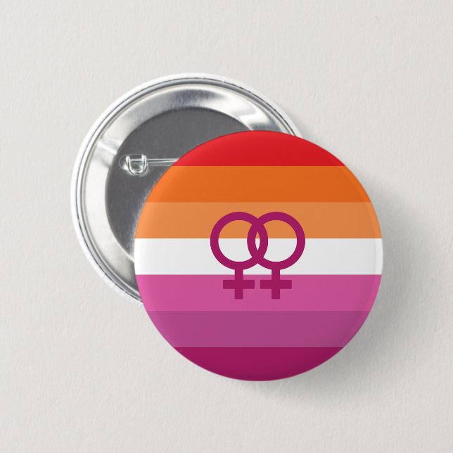 WLW-Pride, Flagga (solnedgång) Knapp (Framsida & baksida)
