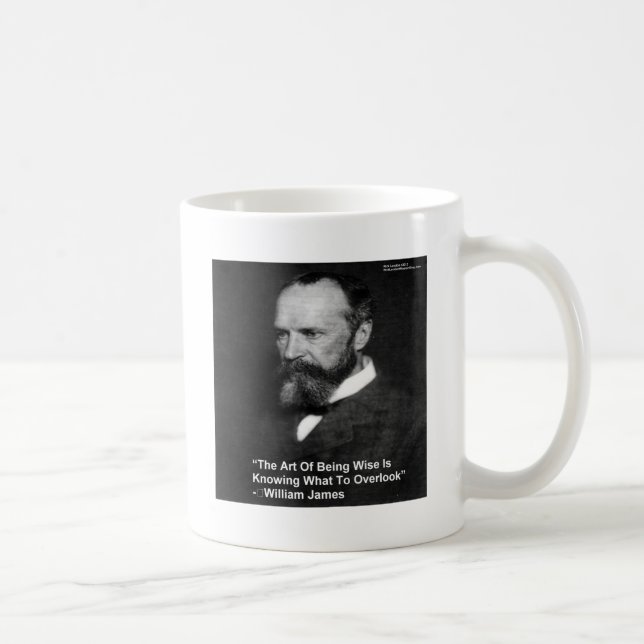 Wm James "Att vara vis" Citatpresentkort Muggar Et (Höger)