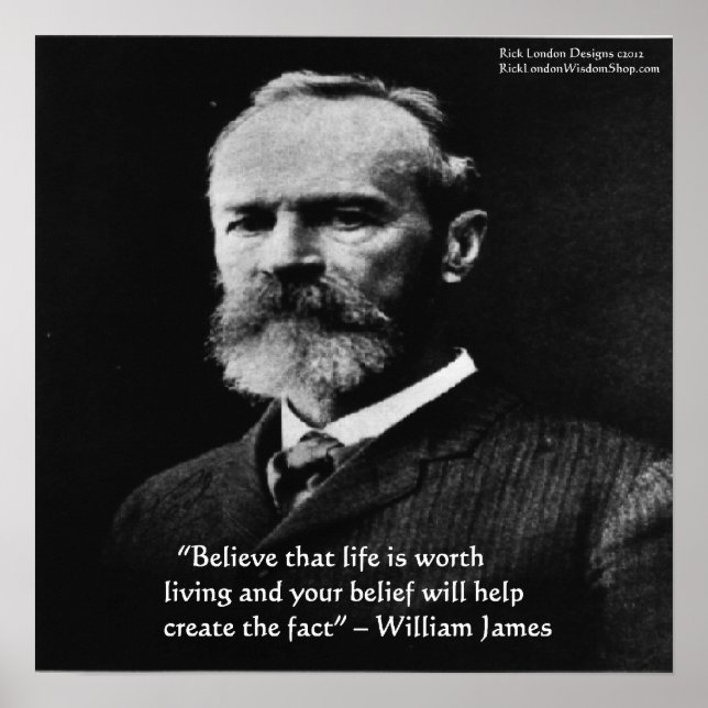 Wm James "Value of Life" Poster av Rick London (Framsidan)